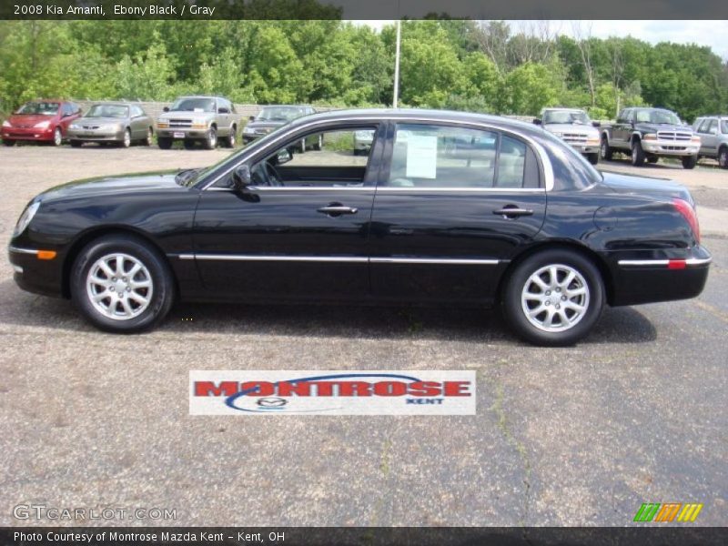 Ebony Black / Gray 2008 Kia Amanti