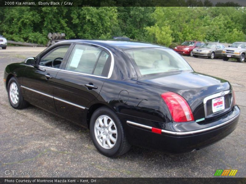 Ebony Black / Gray 2008 Kia Amanti