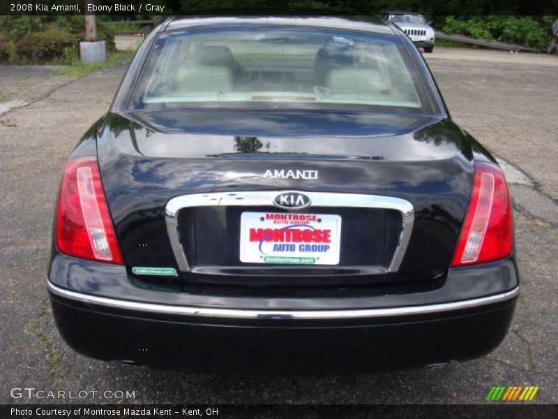 Ebony Black / Gray 2008 Kia Amanti