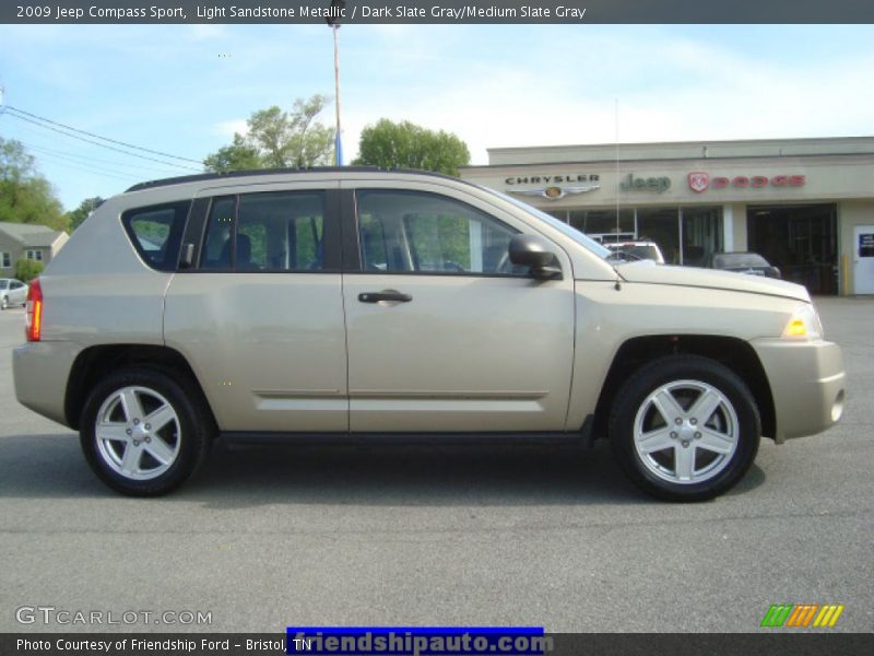 Light Sandstone Metallic / Dark Slate Gray/Medium Slate Gray 2009 Jeep Compass Sport