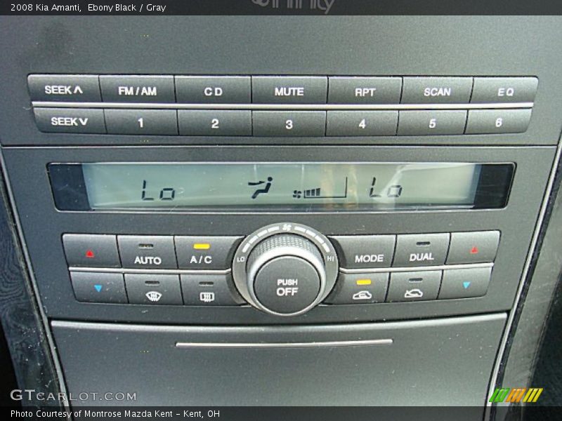 Ebony Black / Gray 2008 Kia Amanti