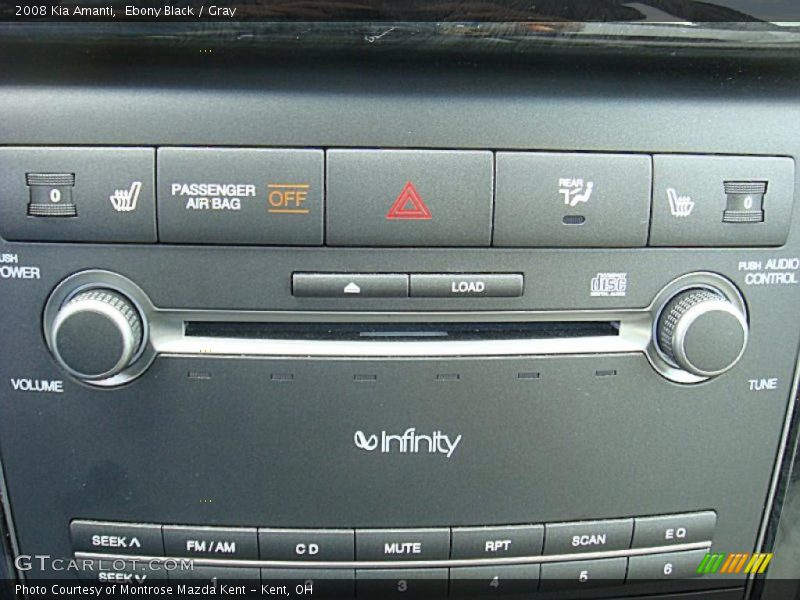 Ebony Black / Gray 2008 Kia Amanti