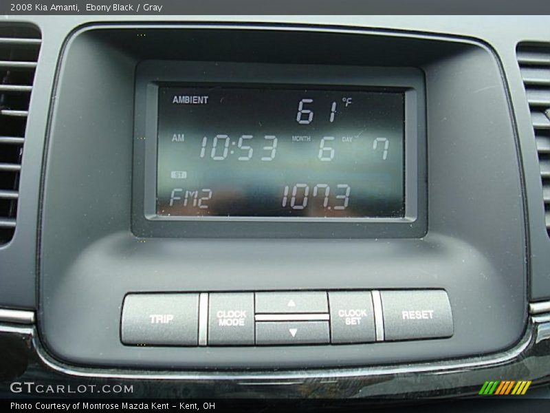 Ebony Black / Gray 2008 Kia Amanti
