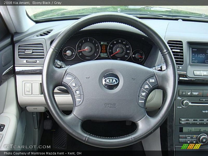 Ebony Black / Gray 2008 Kia Amanti