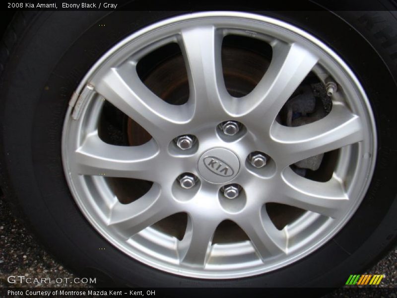 Ebony Black / Gray 2008 Kia Amanti