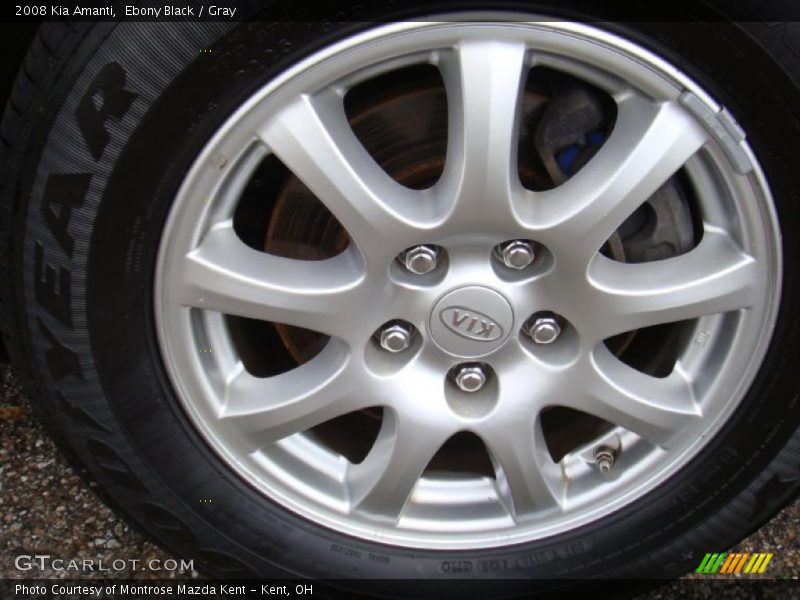 Ebony Black / Gray 2008 Kia Amanti