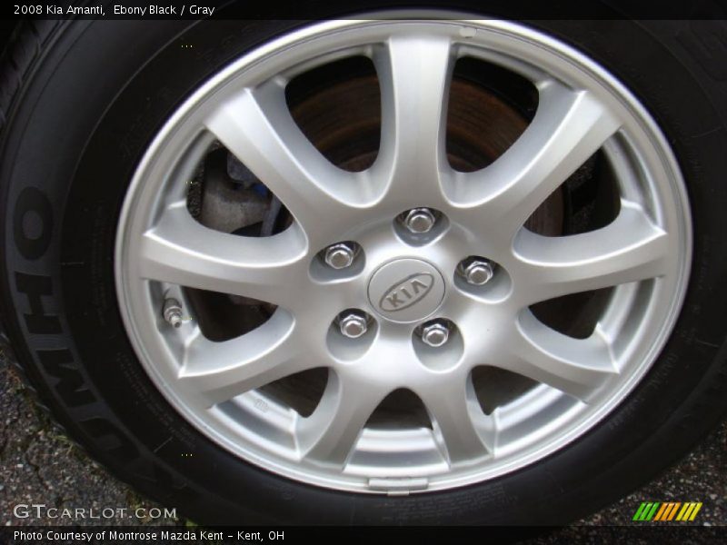 Ebony Black / Gray 2008 Kia Amanti