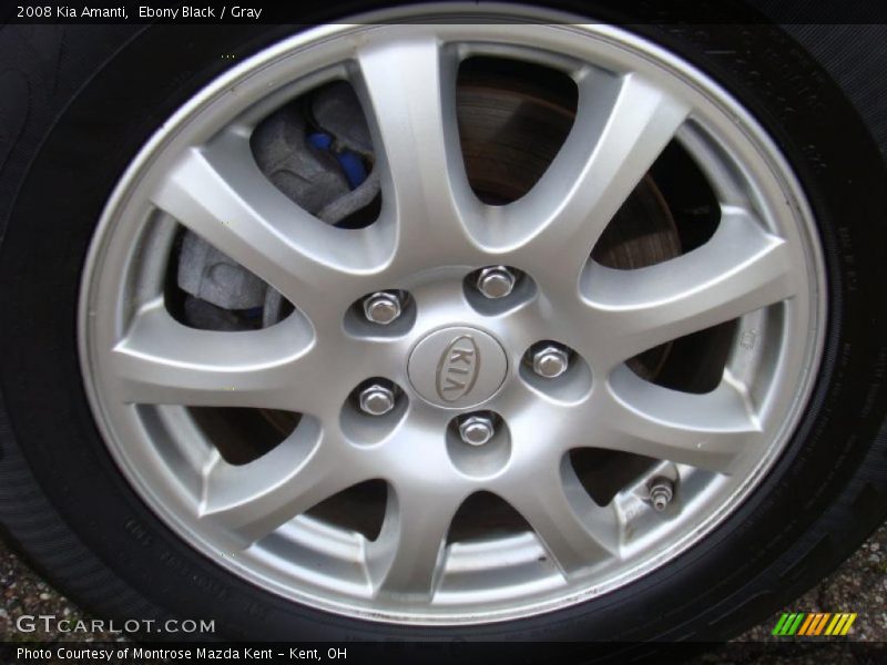 Ebony Black / Gray 2008 Kia Amanti