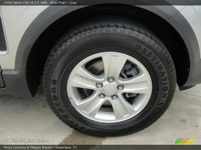 Silver Pearl / Gray 2008 Saturn VUE XE 3.5 AWD