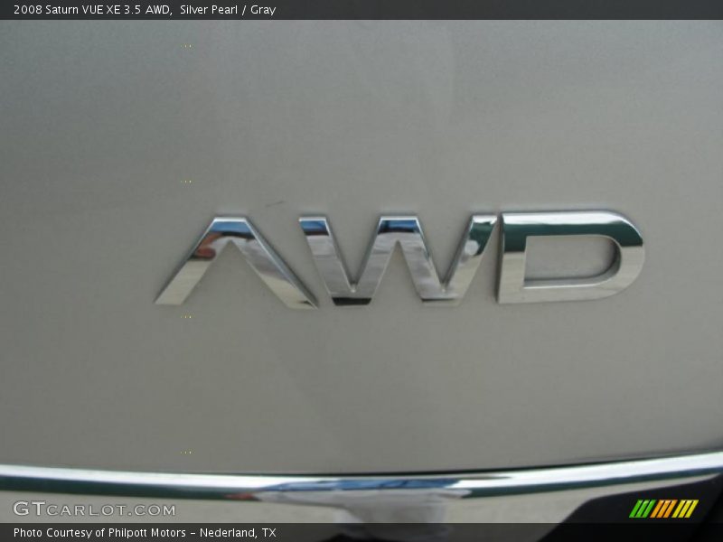 Silver Pearl / Gray 2008 Saturn VUE XE 3.5 AWD