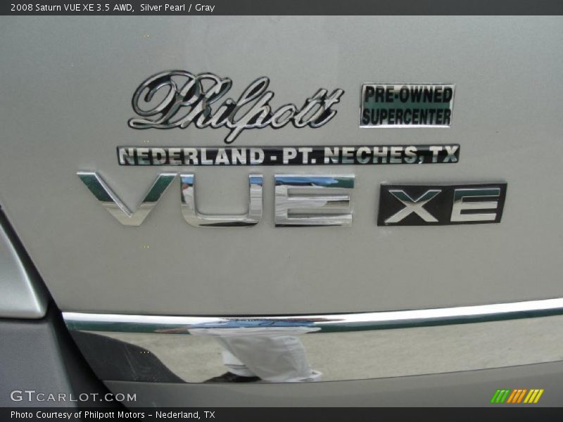 Silver Pearl / Gray 2008 Saturn VUE XE 3.5 AWD
