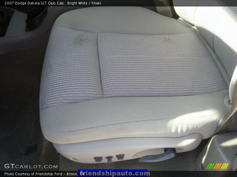 Bright White / Khaki 2007 Dodge Dakota SLT Club Cab