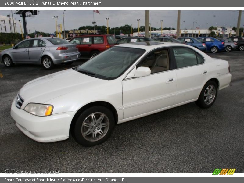 White Diamond Pearl / Parchment 2000 Acura TL 3.2