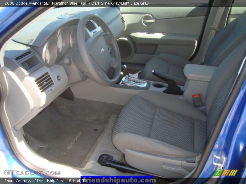 Marathon Blue Pearl / Dark Slate Gray/Light Slate Gray 2008 Dodge Avenger SE