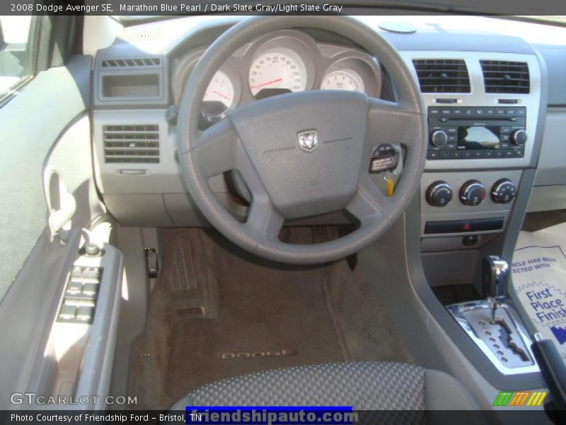 Marathon Blue Pearl / Dark Slate Gray/Light Slate Gray 2008 Dodge Avenger SE