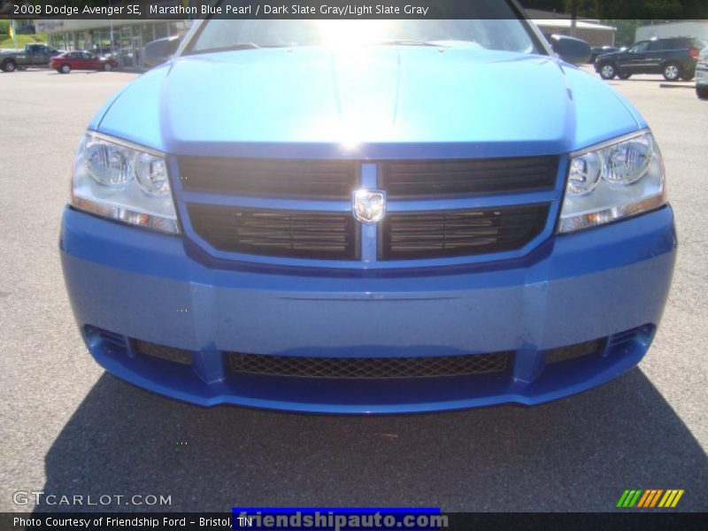 Marathon Blue Pearl / Dark Slate Gray/Light Slate Gray 2008 Dodge Avenger SE