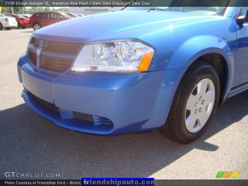 Marathon Blue Pearl / Dark Slate Gray/Light Slate Gray 2008 Dodge Avenger SE