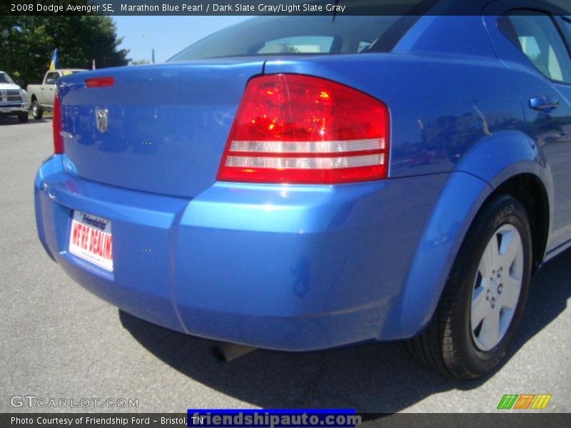 Marathon Blue Pearl / Dark Slate Gray/Light Slate Gray 2008 Dodge Avenger SE