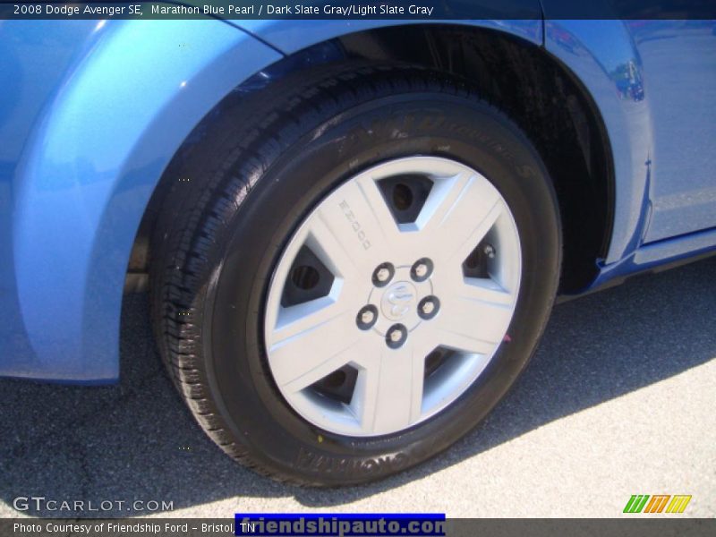 Marathon Blue Pearl / Dark Slate Gray/Light Slate Gray 2008 Dodge Avenger SE