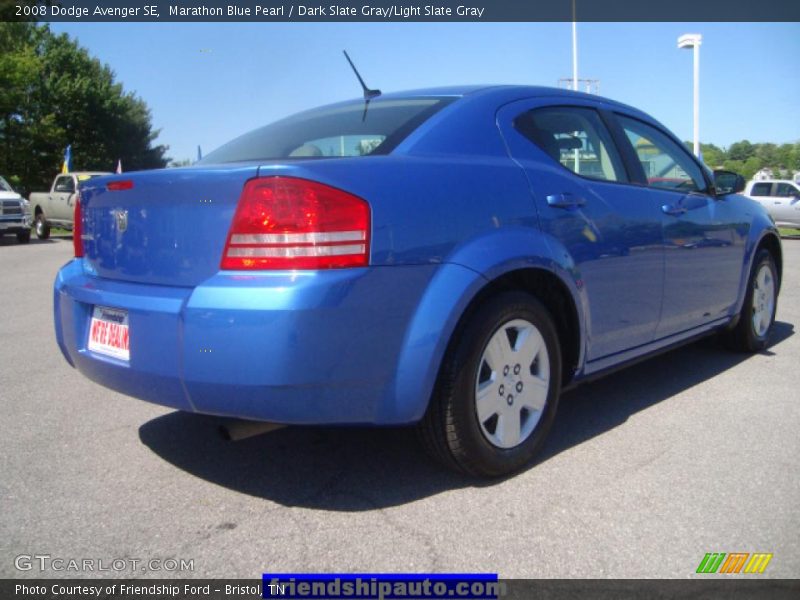 Marathon Blue Pearl / Dark Slate Gray/Light Slate Gray 2008 Dodge Avenger SE
