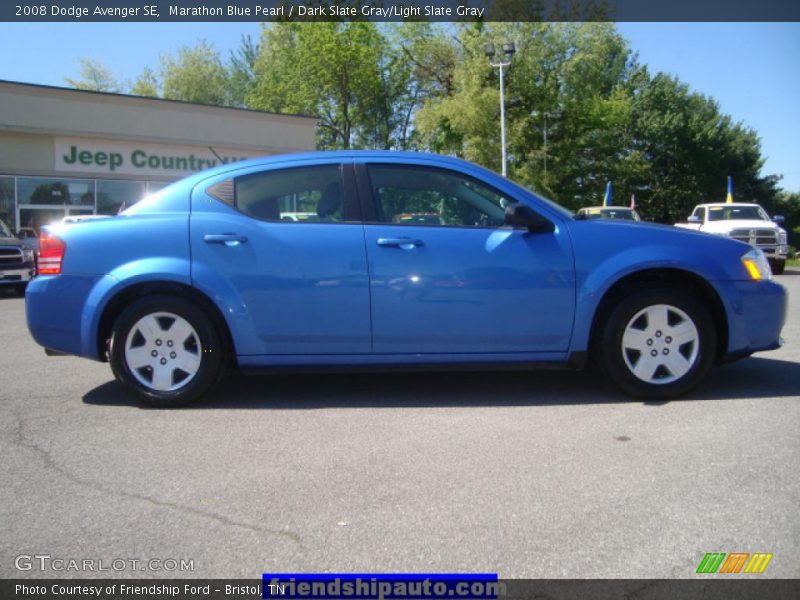 Marathon Blue Pearl / Dark Slate Gray/Light Slate Gray 2008 Dodge Avenger SE