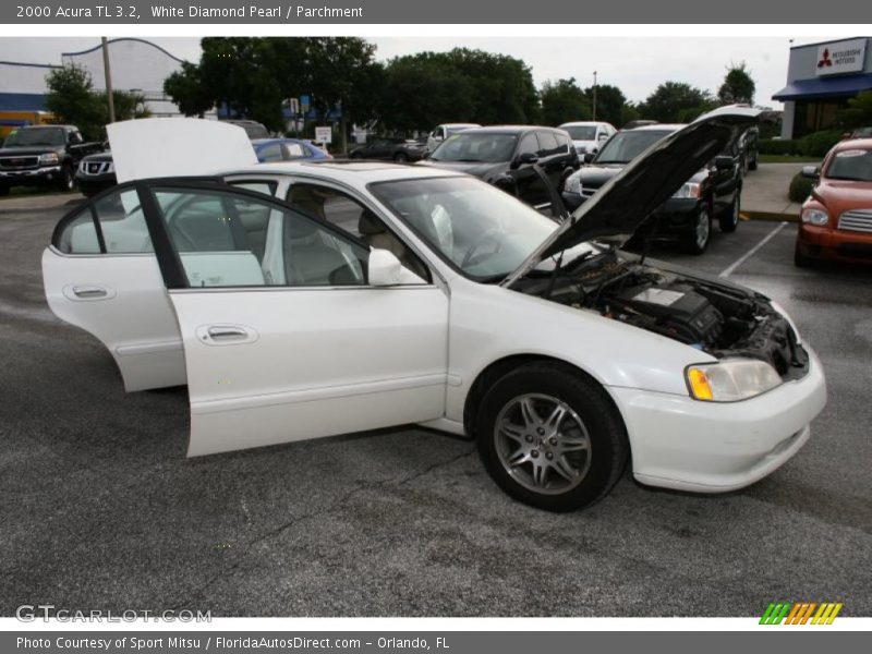 White Diamond Pearl / Parchment 2000 Acura TL 3.2