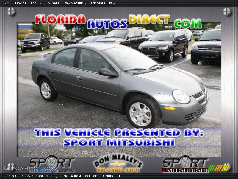 Mineral Gray Metallic / Dark Slate Gray 2005 Dodge Neon SXT