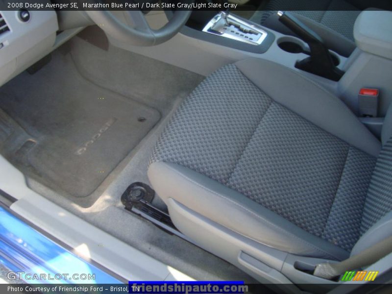 Marathon Blue Pearl / Dark Slate Gray/Light Slate Gray 2008 Dodge Avenger SE