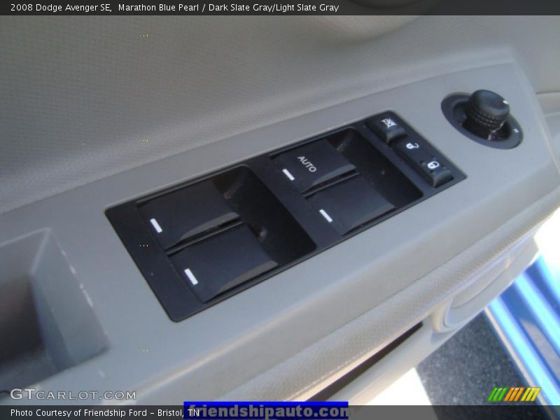Marathon Blue Pearl / Dark Slate Gray/Light Slate Gray 2008 Dodge Avenger SE