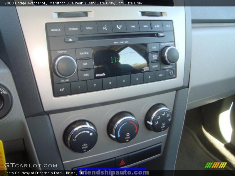 Marathon Blue Pearl / Dark Slate Gray/Light Slate Gray 2008 Dodge Avenger SE
