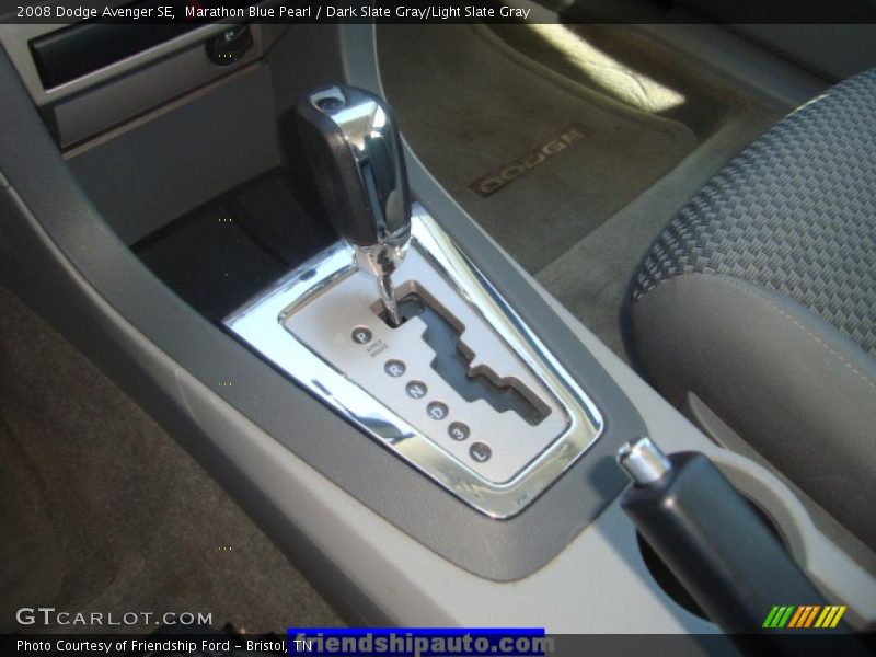 Marathon Blue Pearl / Dark Slate Gray/Light Slate Gray 2008 Dodge Avenger SE