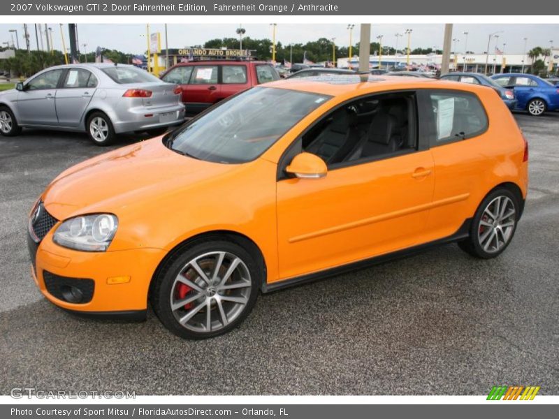 Fahrenheit Orange / Anthracite 2007 Volkswagen GTI 2 Door Fahrenheit Edition