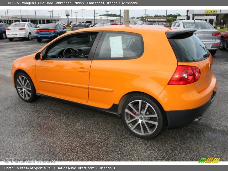 Fahrenheit Orange / Anthracite 2007 Volkswagen GTI 2 Door Fahrenheit Edition