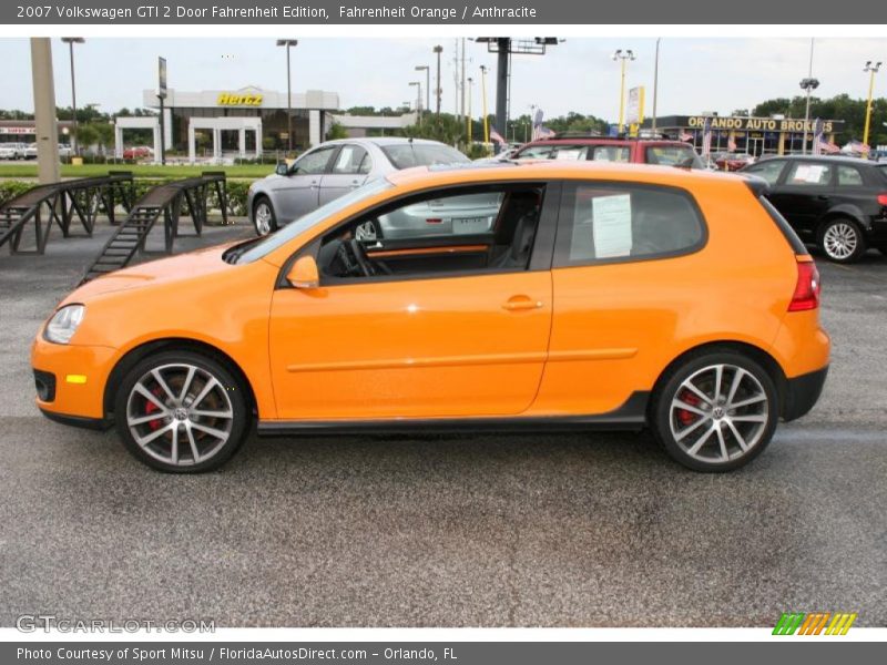 Fahrenheit Orange / Anthracite 2007 Volkswagen GTI 2 Door Fahrenheit Edition