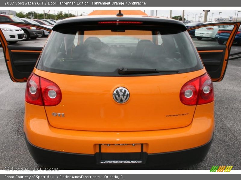 Fahrenheit Orange / Anthracite 2007 Volkswagen GTI 2 Door Fahrenheit Edition