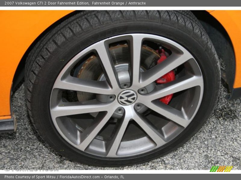 Fahrenheit Orange / Anthracite 2007 Volkswagen GTI 2 Door Fahrenheit Edition