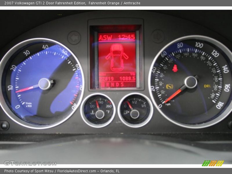 Fahrenheit Orange / Anthracite 2007 Volkswagen GTI 2 Door Fahrenheit Edition