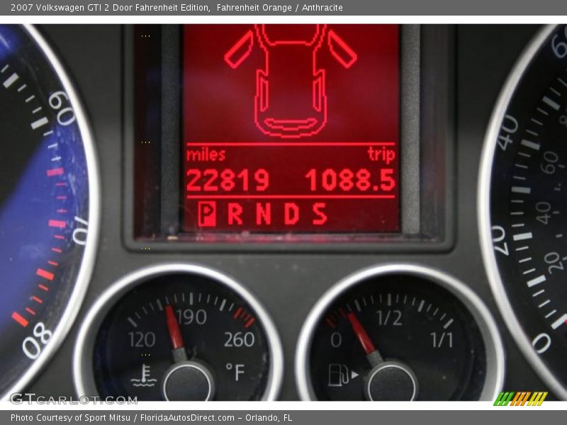 Fahrenheit Orange / Anthracite 2007 Volkswagen GTI 2 Door Fahrenheit Edition