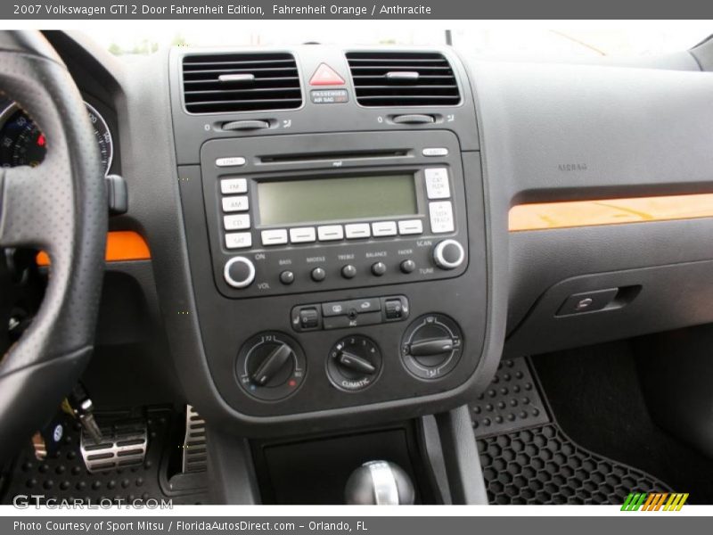 Fahrenheit Orange / Anthracite 2007 Volkswagen GTI 2 Door Fahrenheit Edition