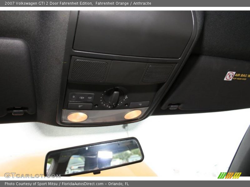 Fahrenheit Orange / Anthracite 2007 Volkswagen GTI 2 Door Fahrenheit Edition