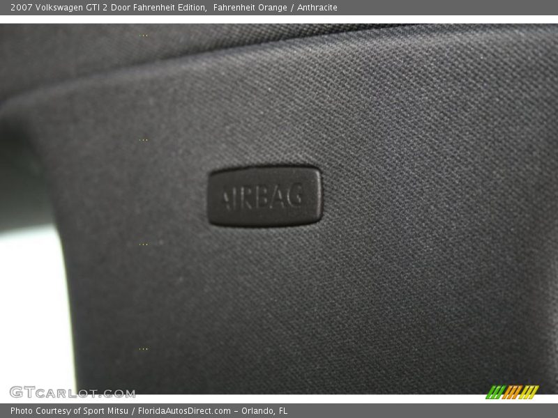Fahrenheit Orange / Anthracite 2007 Volkswagen GTI 2 Door Fahrenheit Edition
