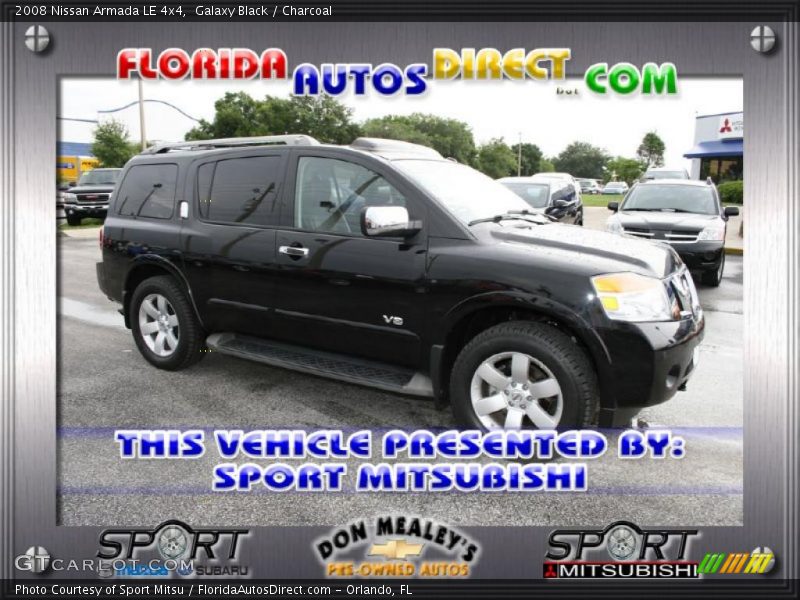 Galaxy Black / Charcoal 2008 Nissan Armada LE 4x4