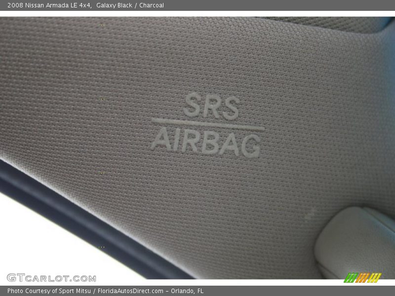 Galaxy Black / Charcoal 2008 Nissan Armada LE 4x4