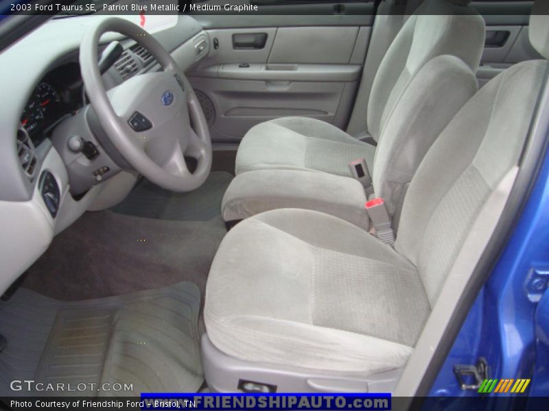 Patriot Blue Metallic / Medium Graphite 2003 Ford Taurus SE