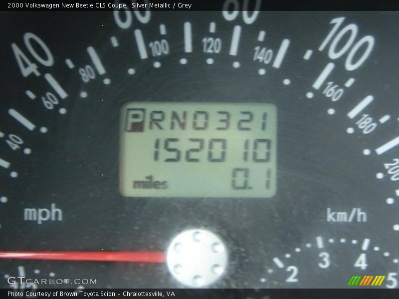 Silver Metallic / Grey 2000 Volkswagen New Beetle GLS Coupe
