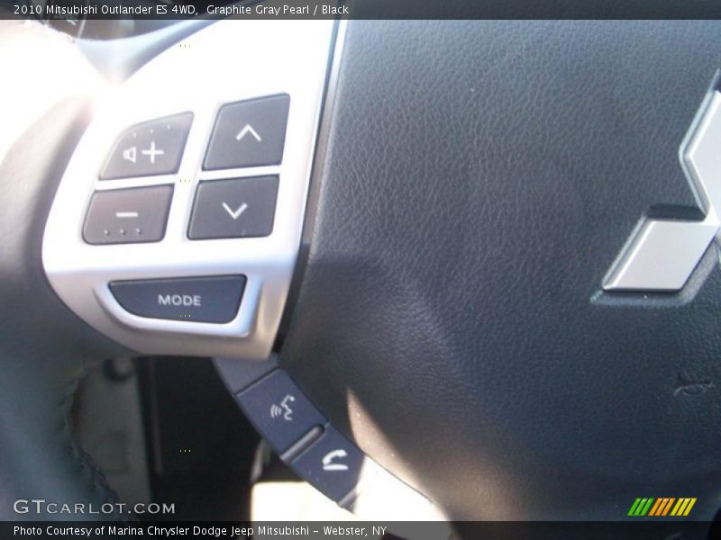 Graphite Gray Pearl / Black 2010 Mitsubishi Outlander ES 4WD