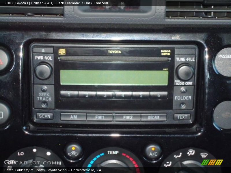 Black Diamond / Dark Charcoal 2007 Toyota FJ Cruiser 4WD