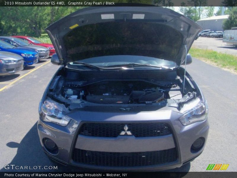 Graphite Gray Pearl / Black 2010 Mitsubishi Outlander ES 4WD