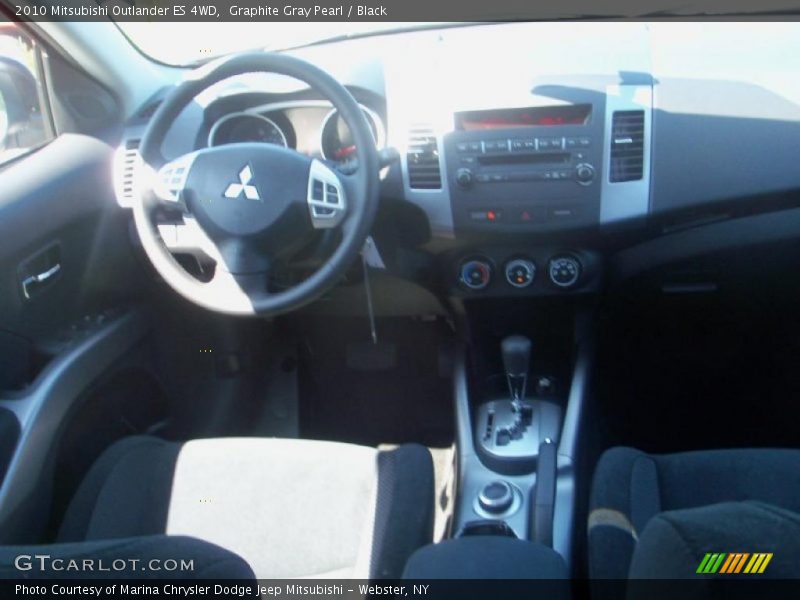 Graphite Gray Pearl / Black 2010 Mitsubishi Outlander ES 4WD