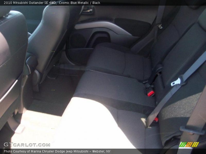Cosmic Blue Metallic / Black 2010 Mitsubishi Outlander SE 4WD